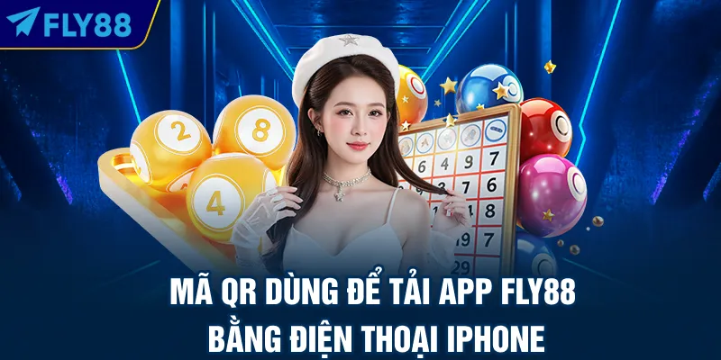 Mã QR dùng để tải app Fly88 bằng điện thoại Iphone